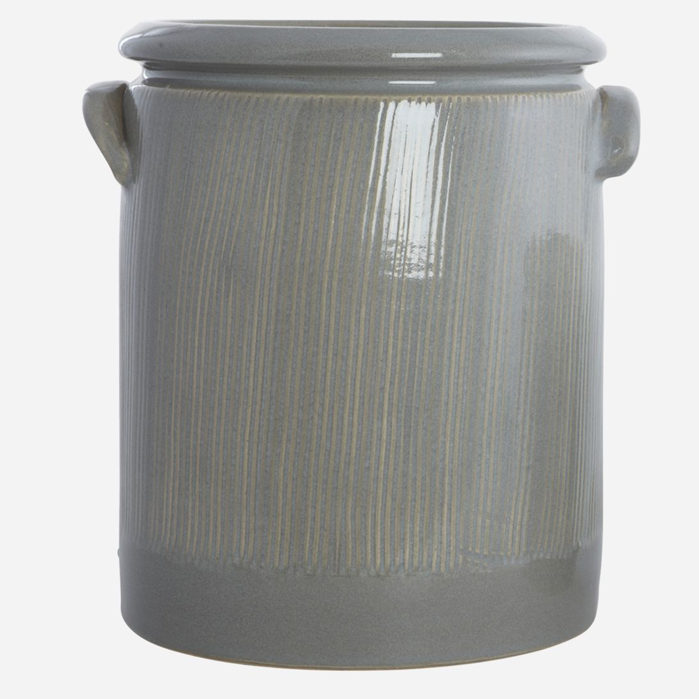 Light Grey Pottery Planter 24cm