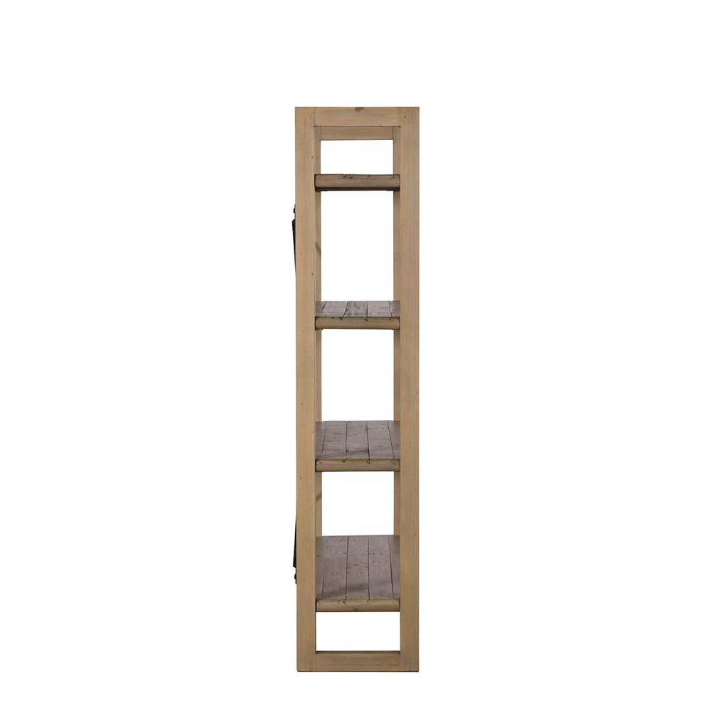 Malta Reclaimed Wood Bookcase 178cm