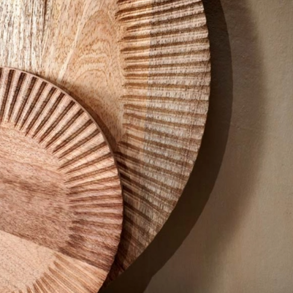 Mango Wood Grooved Chopping Board 46cm