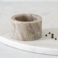Marble Salt Cellar Sand 7cm  | Annie Mo's