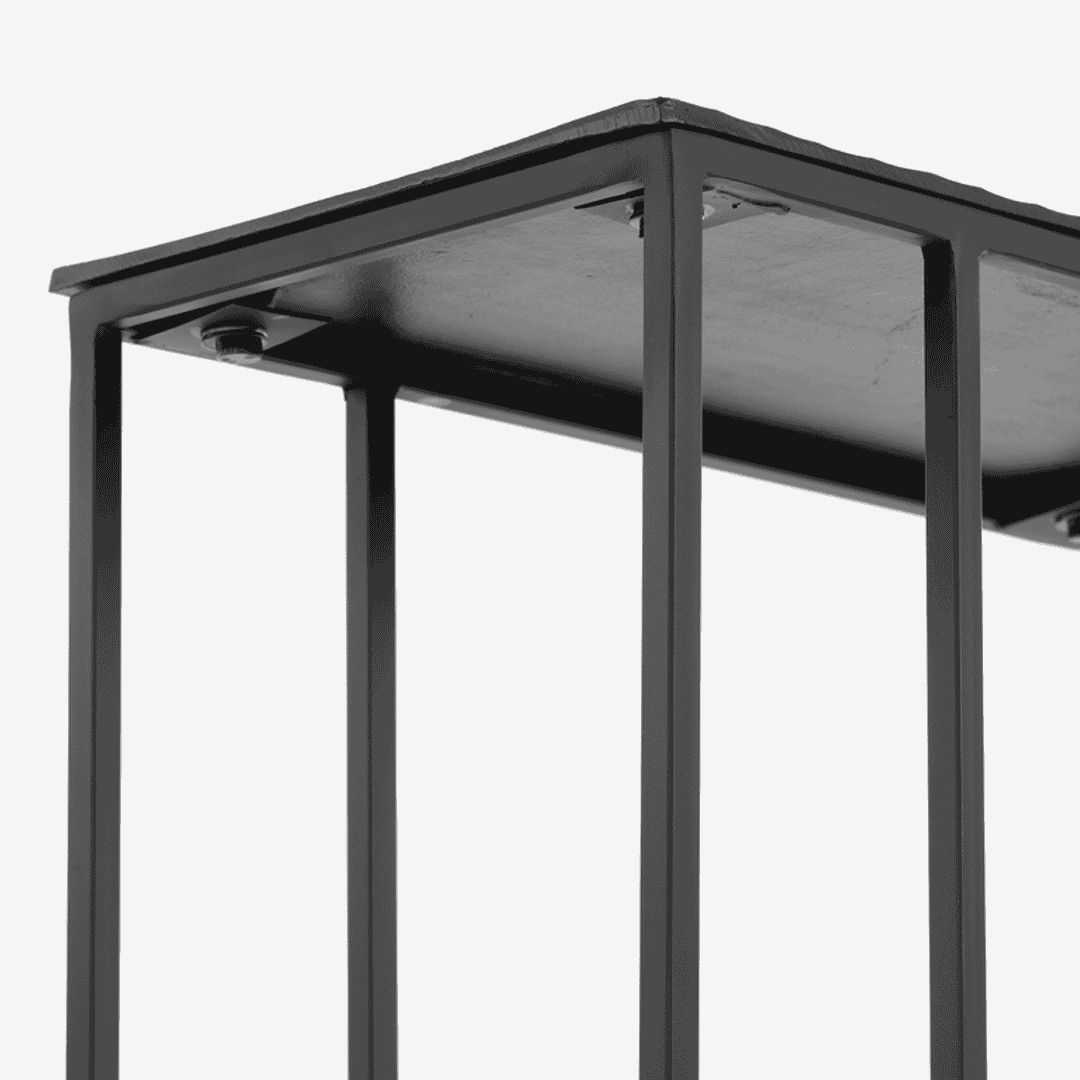 Matt Black Sofa Table-B