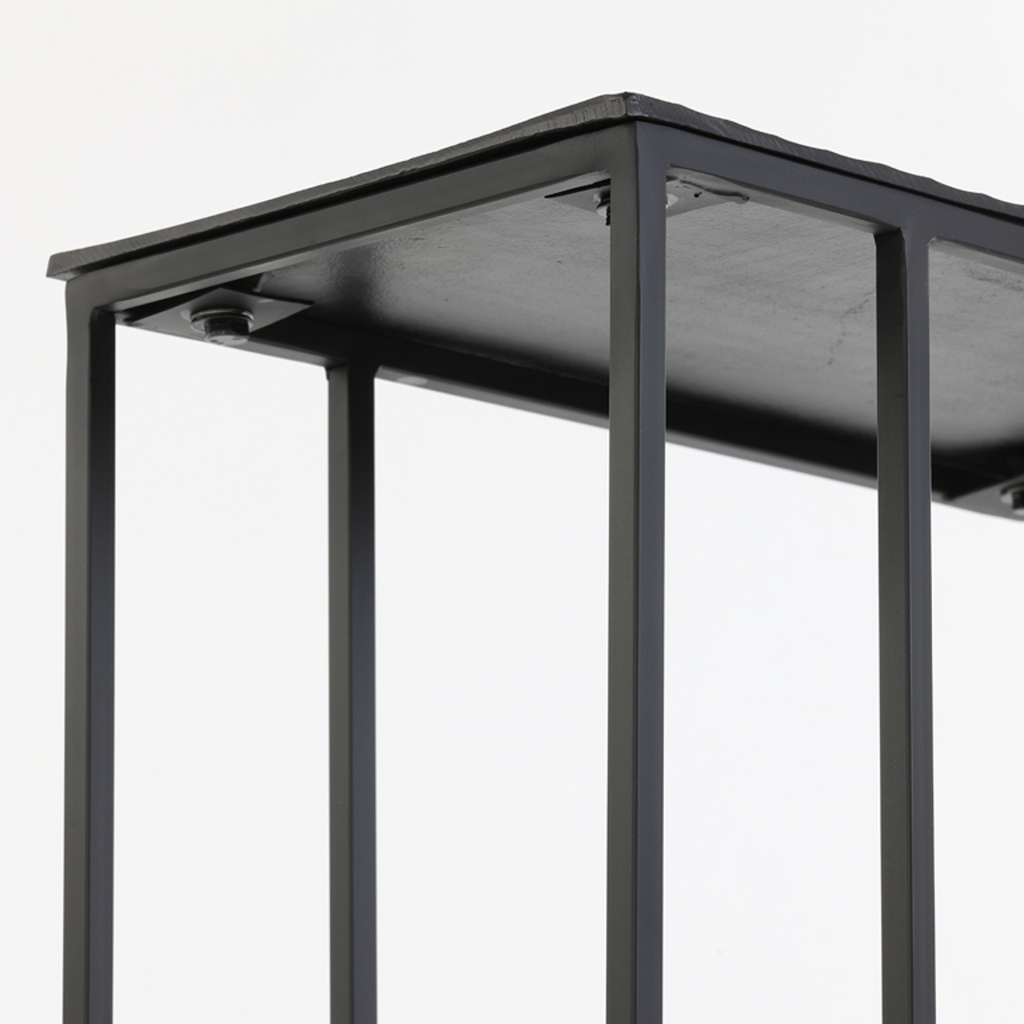Matt Black Sofa Table 60cm