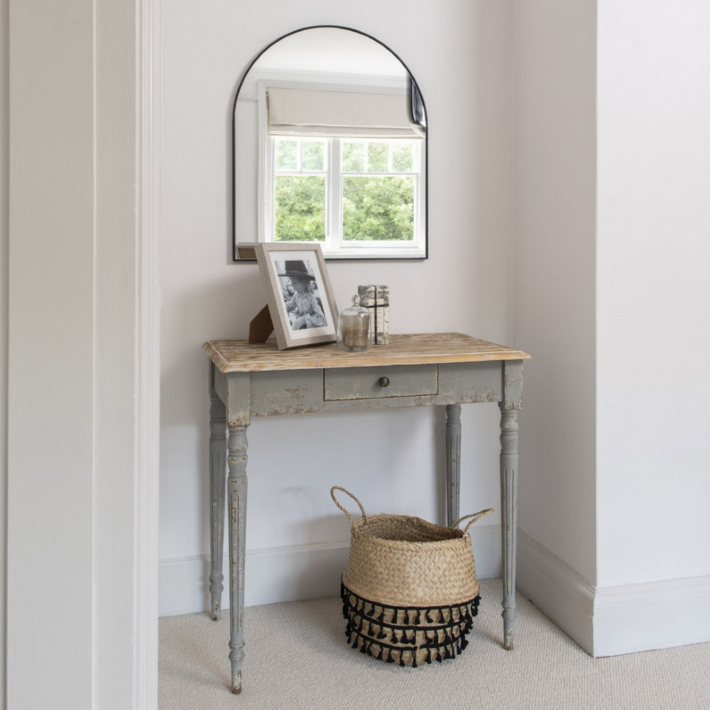 Evershot Metal Framed Arched Mirror 60cm Wide