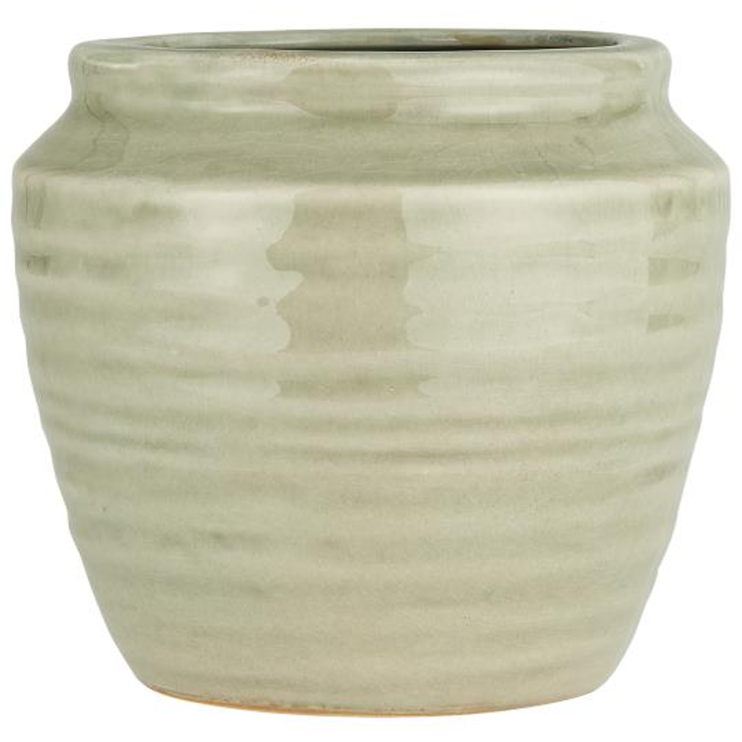 Mirage Green Crackled Surface Planters