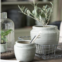 Mirage Green Crackled Surface Planters | Annie Mo's