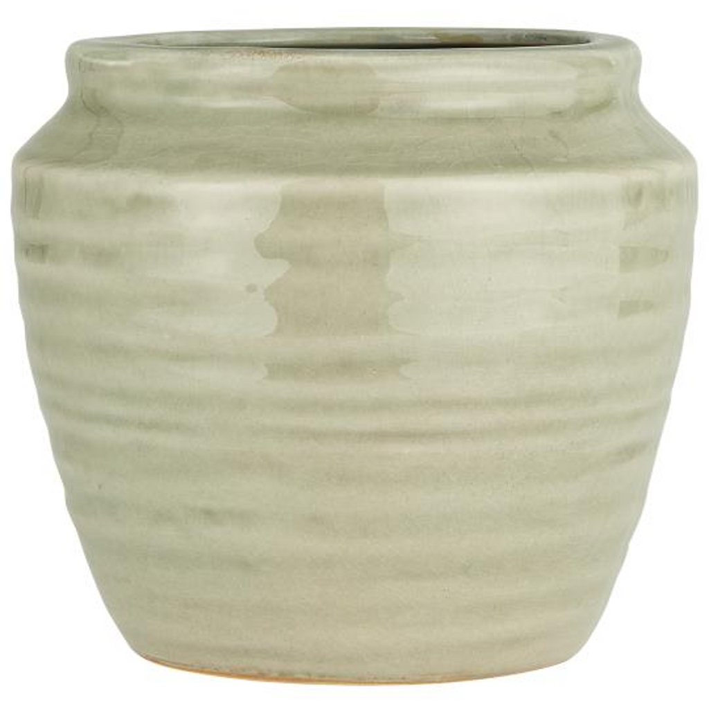 Mirage Green Crackled Surface Planters