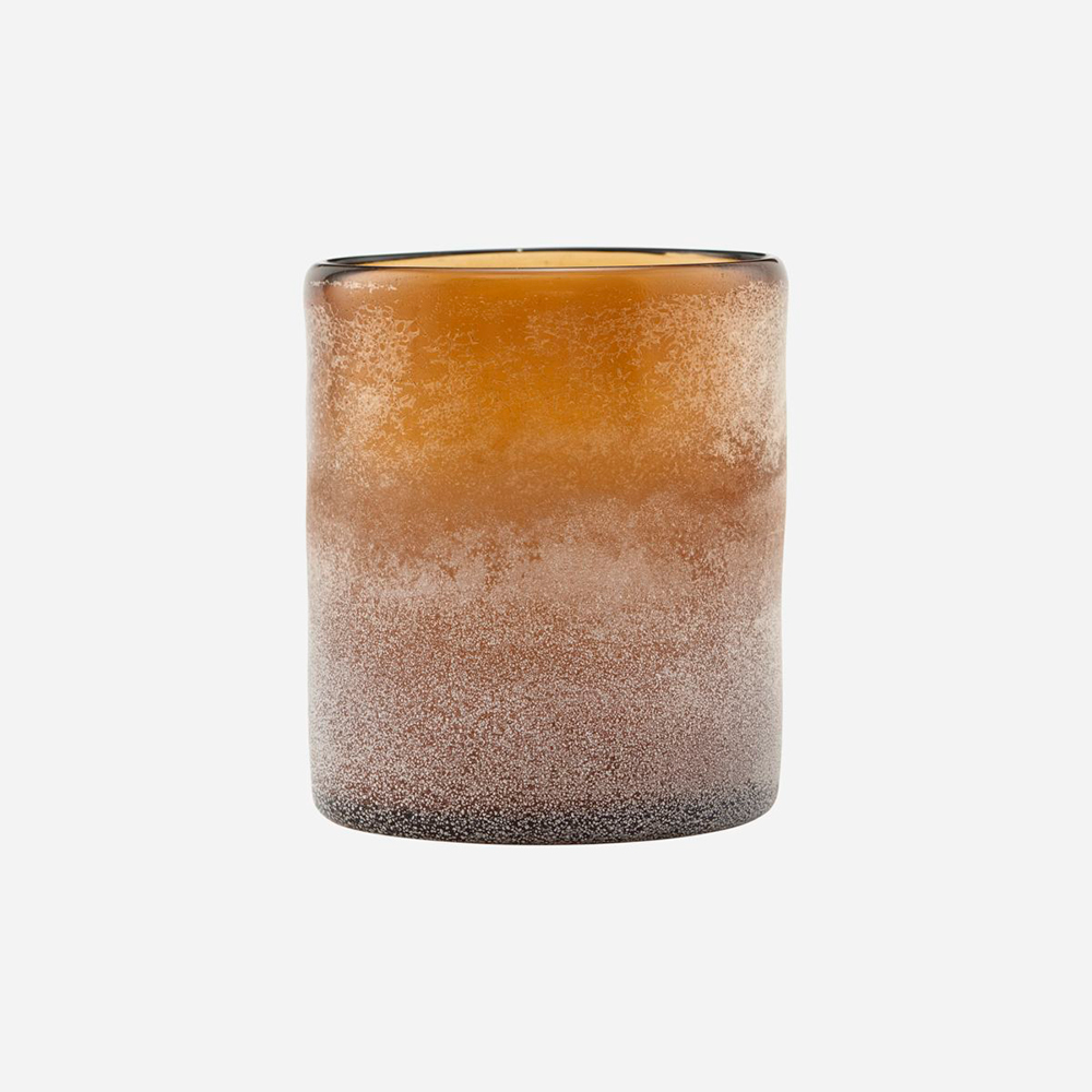 Misty Brown Tealight Holder 11cm