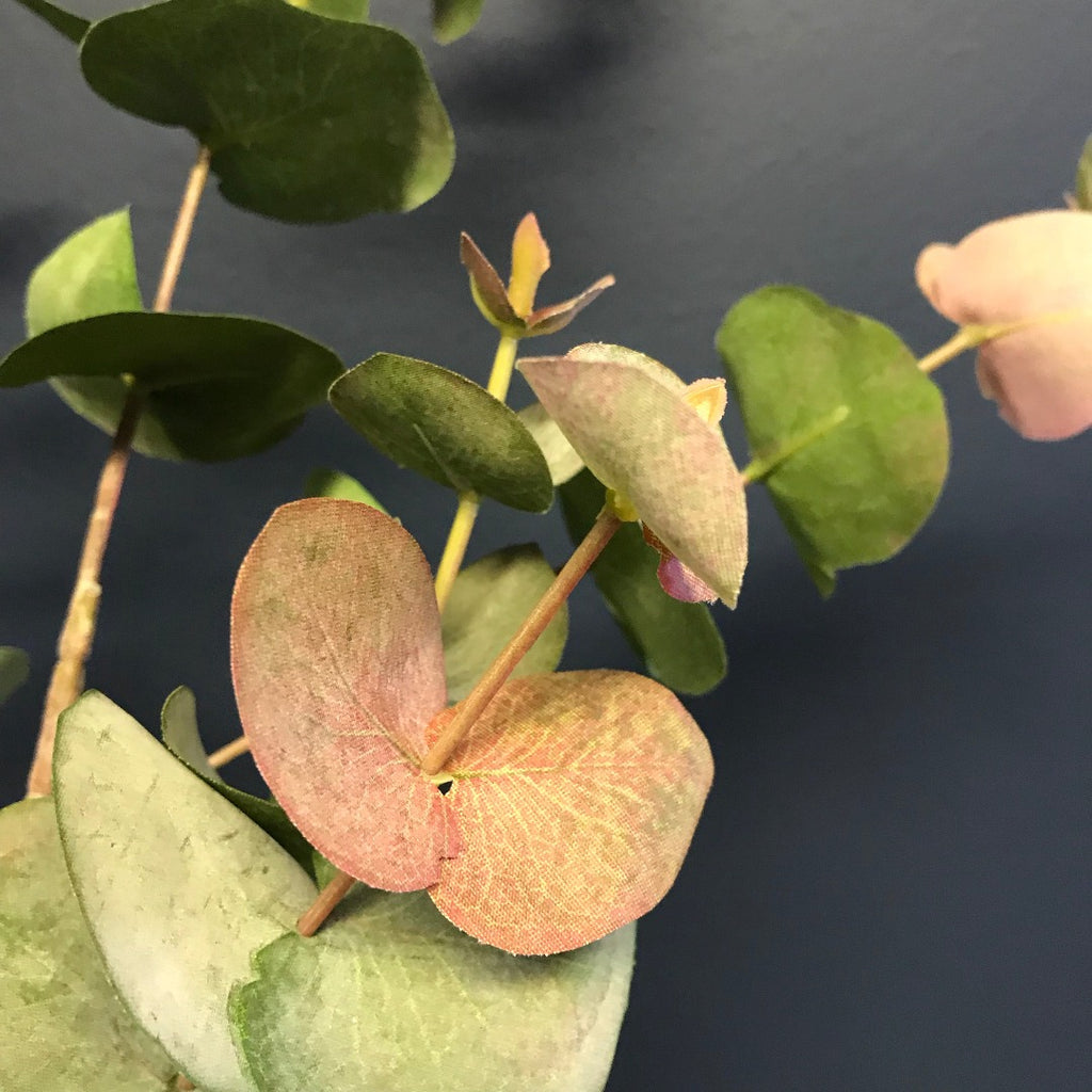 Natural Blush Eucalyptus Spray 85cm | Annie Mo's Close Up