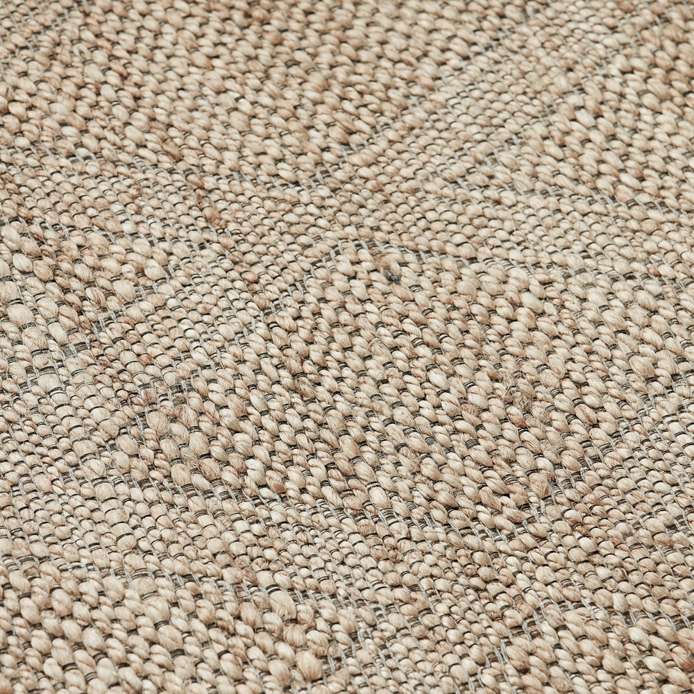Nude Jute and Cotton Runner Rug 100 x 240cm