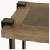 Oak Iron and Stone Console Table 160cm
