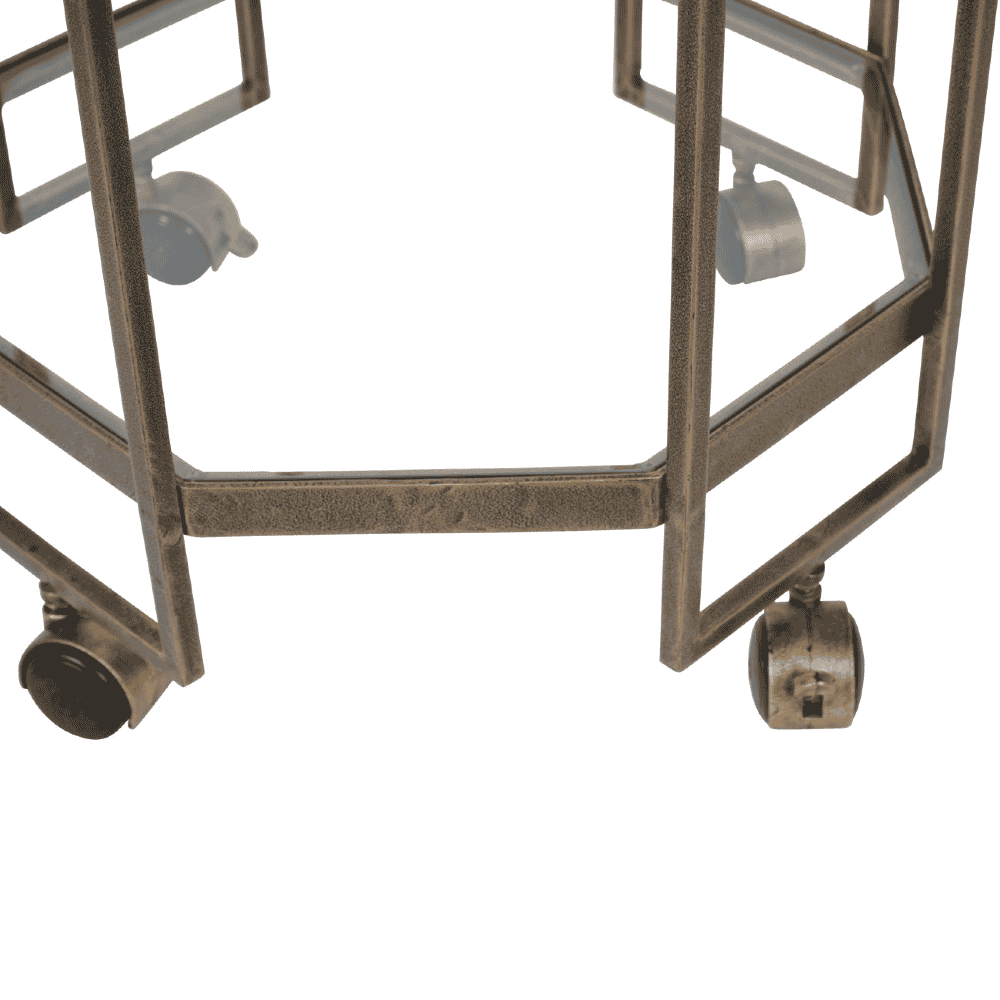 Octagonal Bar Trolley 82cm-C