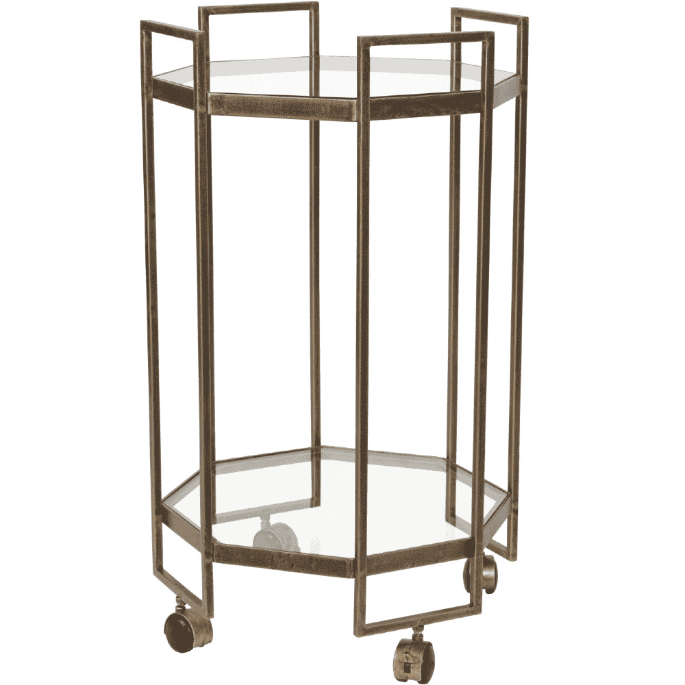 Octagonal Bar Trolley 82cm-B