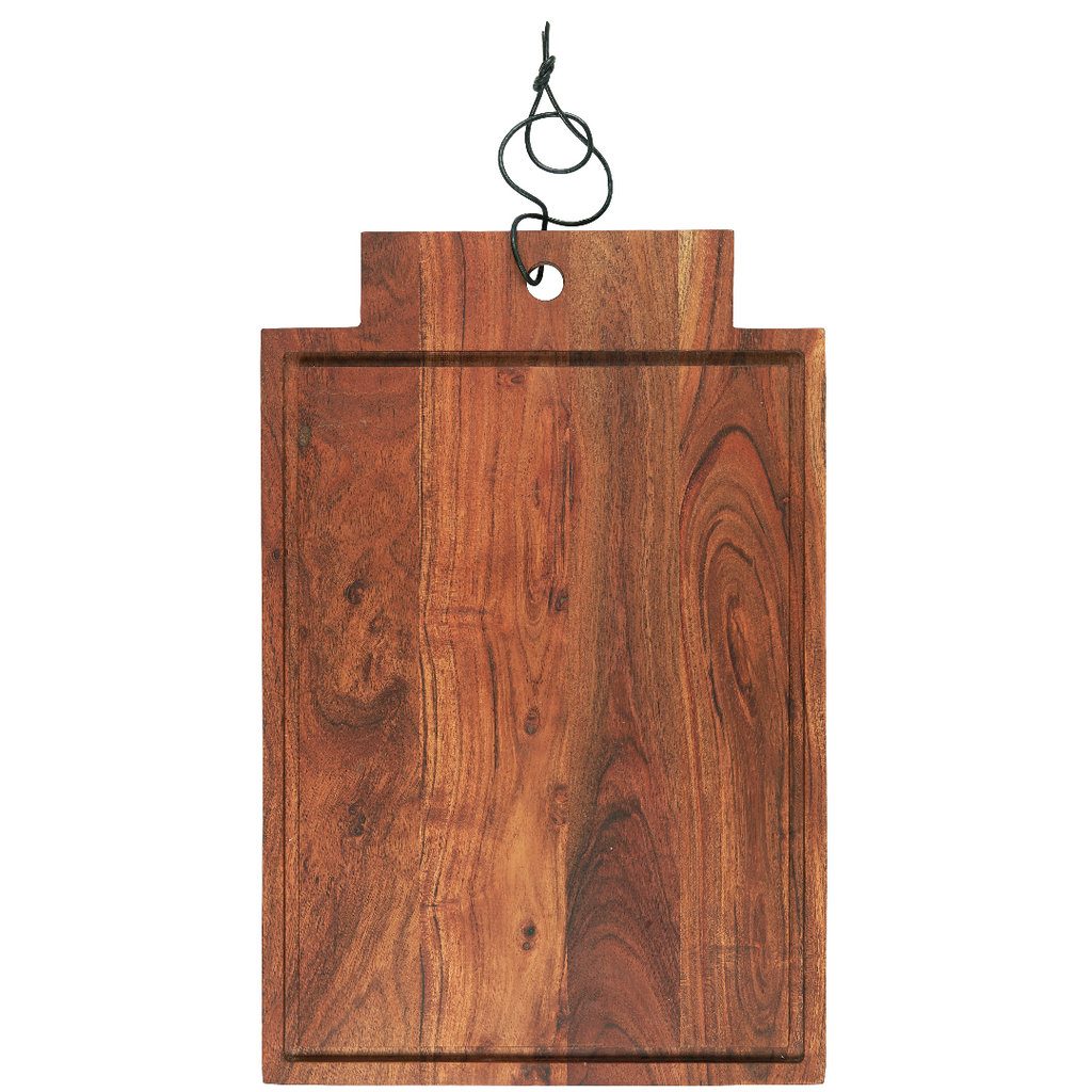 Oiled Acacia Cutting Board with Groove 48cm | Annie Mo's 3