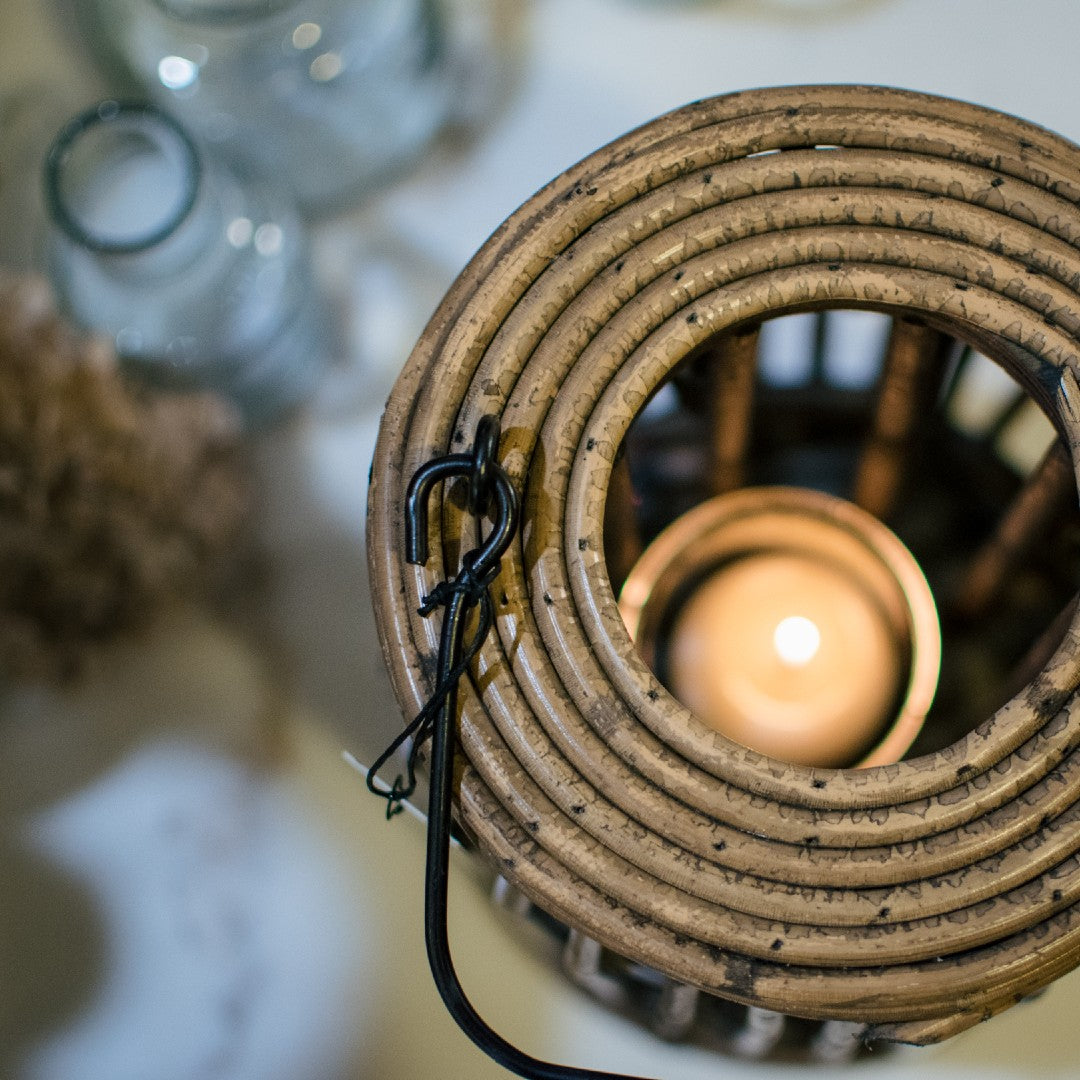 Rattan Lantern 32cm