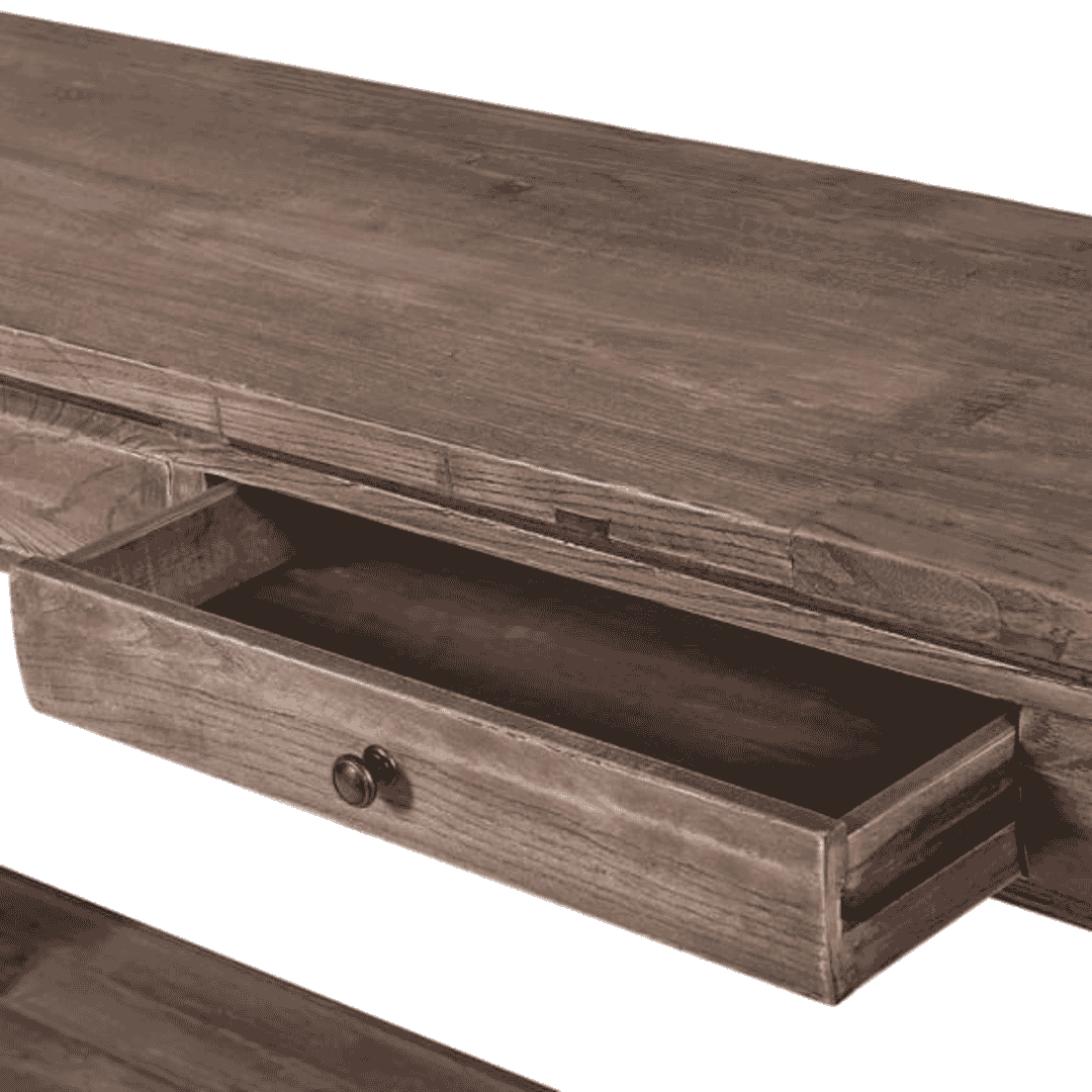 Reclaimed Elm Console Table 210cm-B