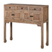 Reclaimed Oak Four Door with Three Drawers Console Table 94cm