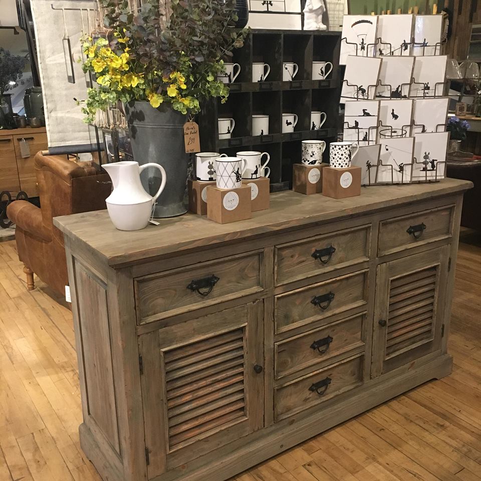 Reclaimed Pine Louvred Sideboard B
