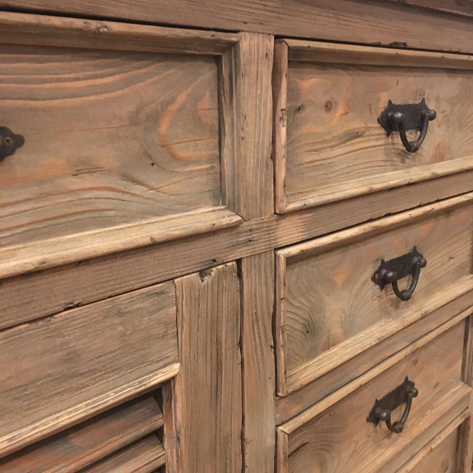 Reclaimed Pine Louvred Sideboard C