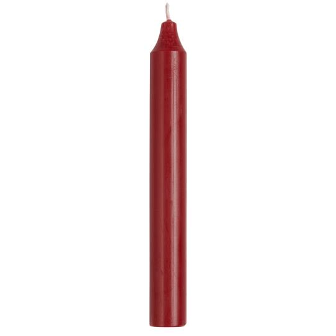 Red Rustic Dinner Candle 18cm | Annie Mo's