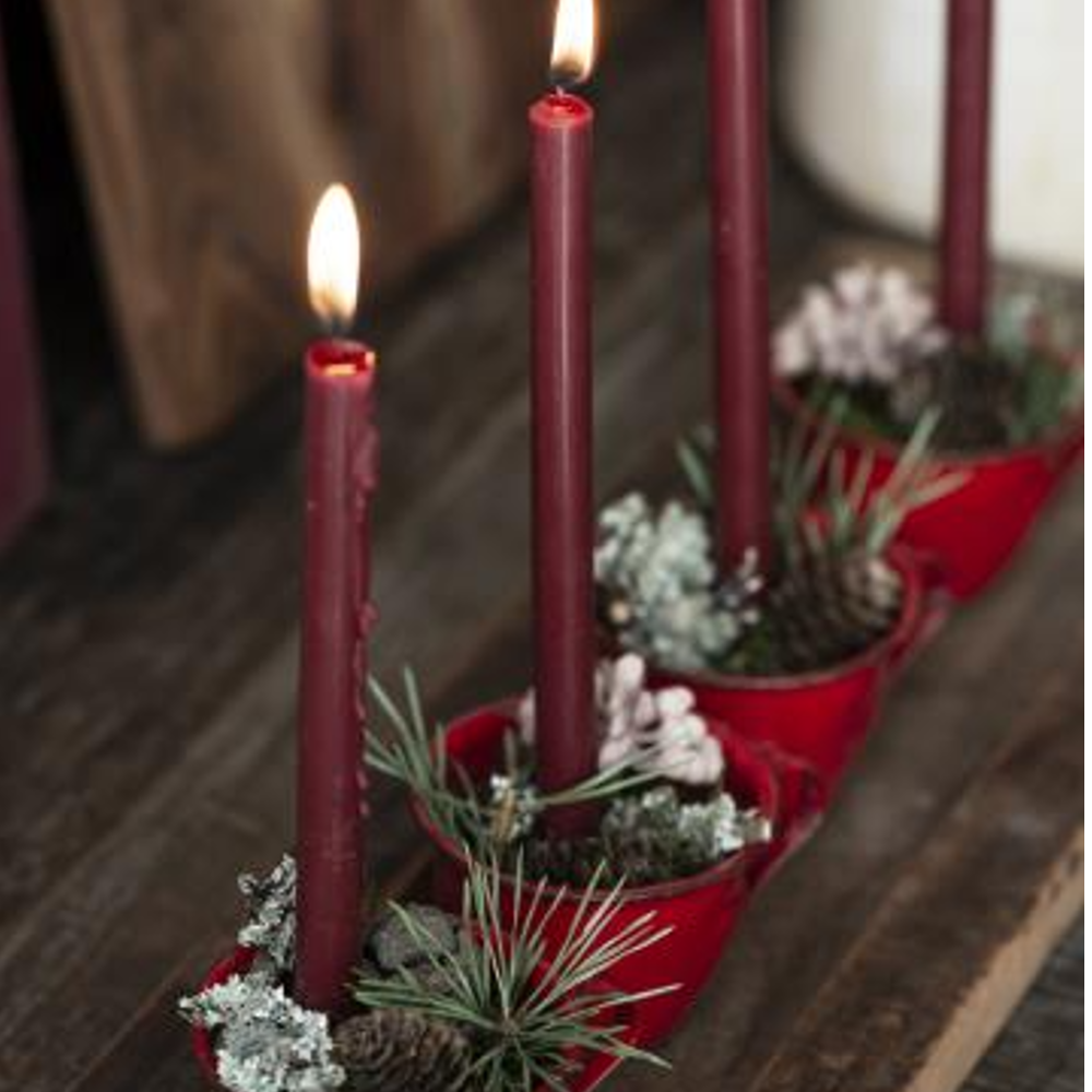 Rhododendron Taper Candle 20cm