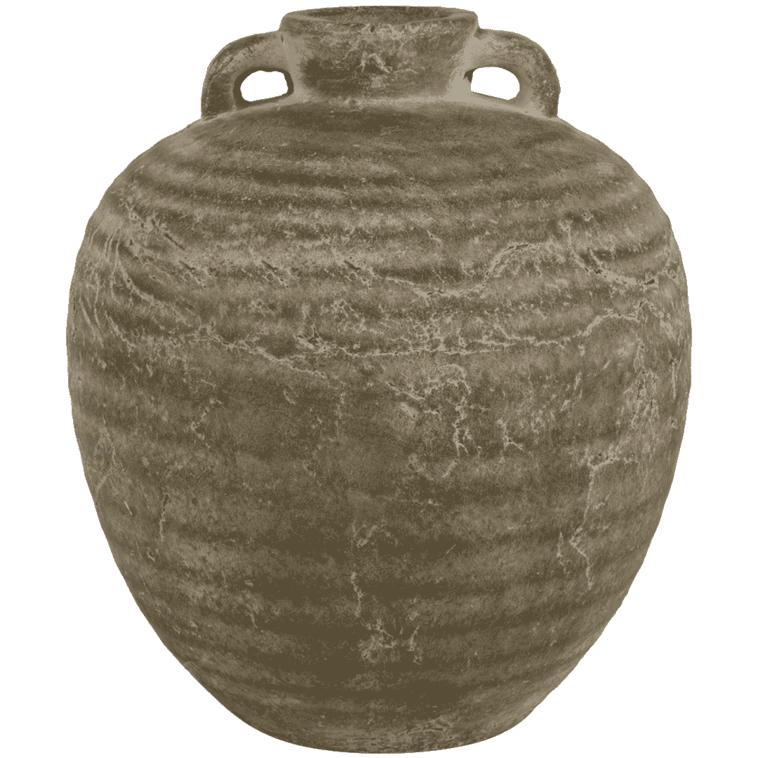 Ribbed Narrow Neck Rustic Vases