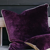 Rich Berry Velvet Cushion 50x50cm | Annie Mo's