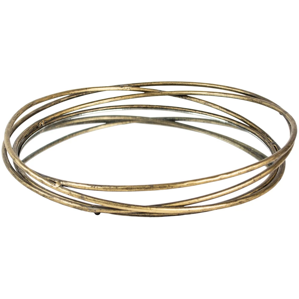 Round Mirrored Tray 33cm | Annie Mo's