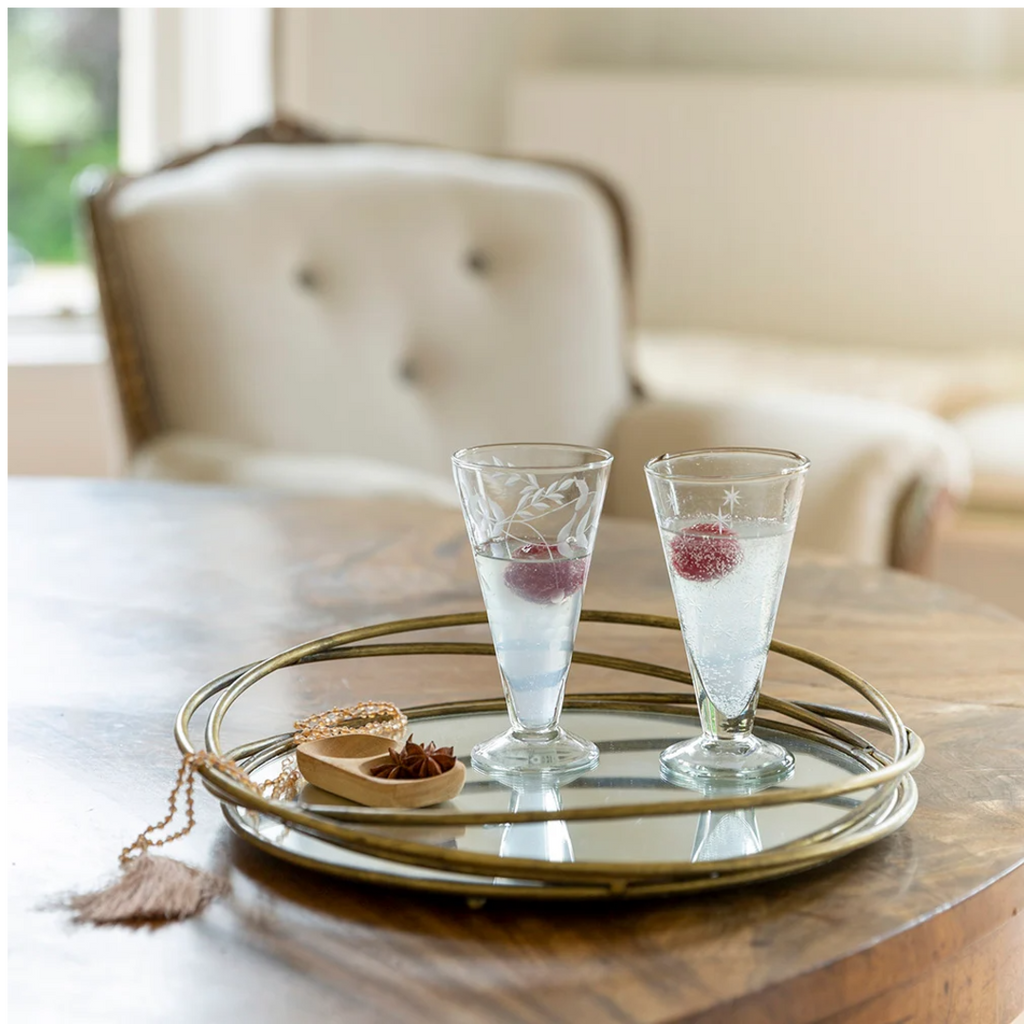 Round Mirrored Tray 33cm