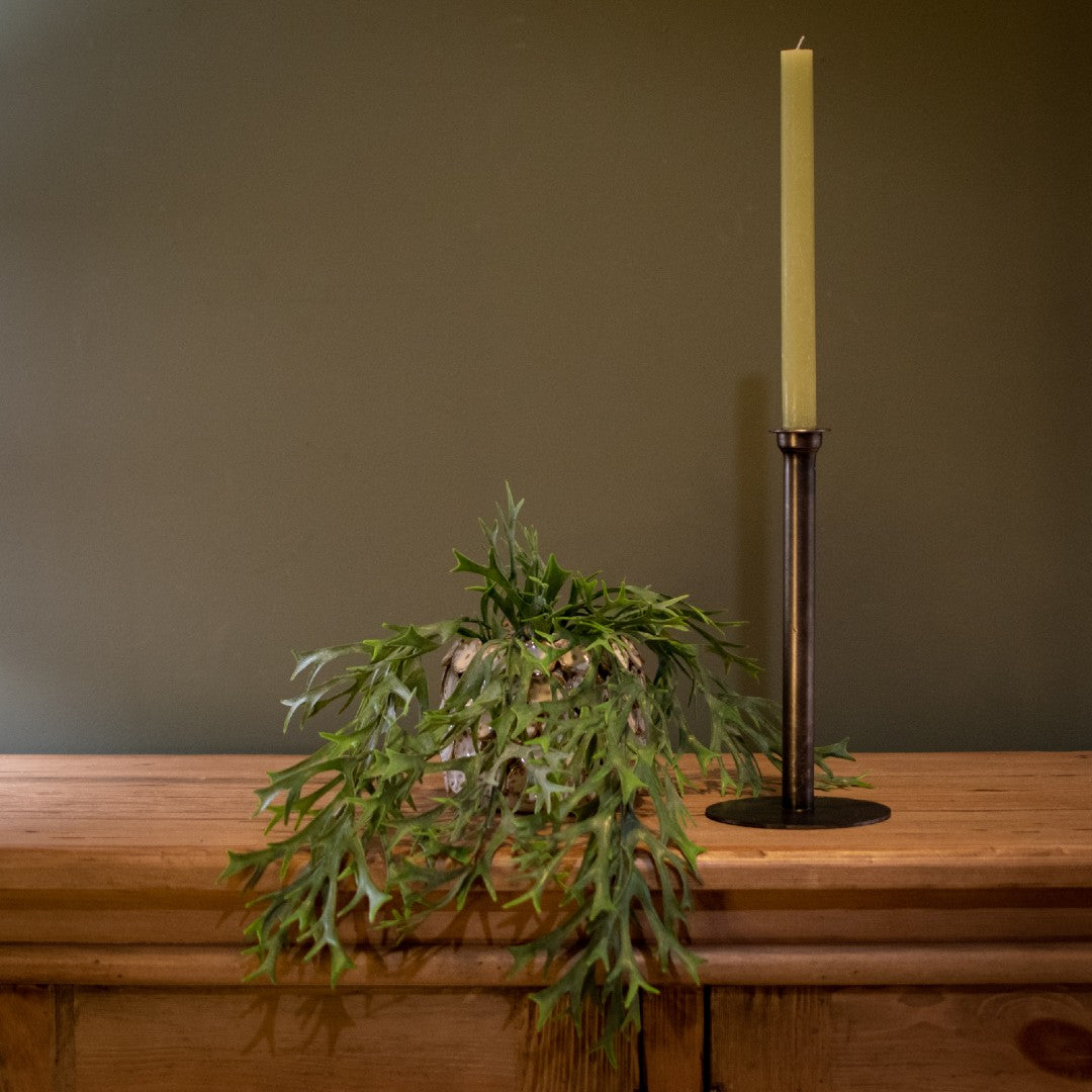 Rustic Dinner Candle Avocado 27cm | Annie Mo's