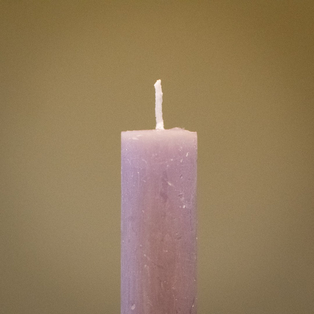 Rustic Dinner Candle Light Grey 27cm