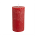 Rustic Pillar Candles in Lipstick Red