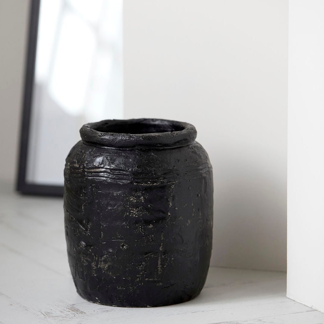 Rustic Textured Vase 24cm | Annie Mo's