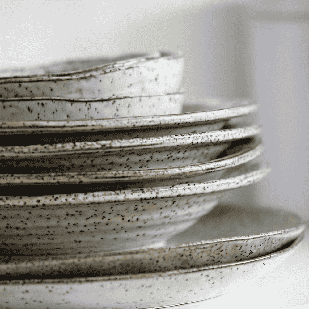 Rustic, Grey Blue Cake Plate 20cm