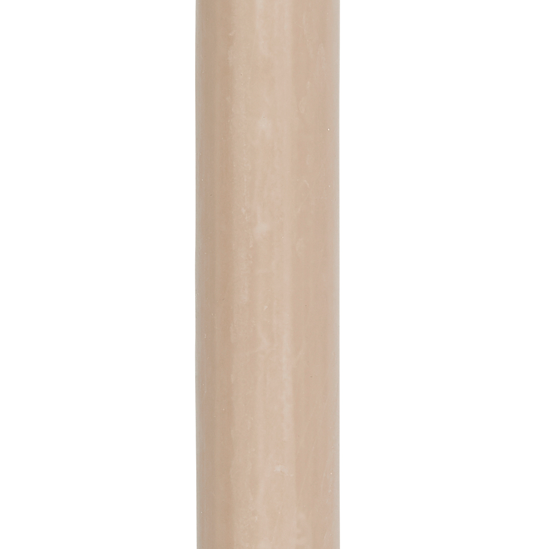 Pink Sand and White Tones Tall Rustic Dinner Candles 29cm - Colour Choice