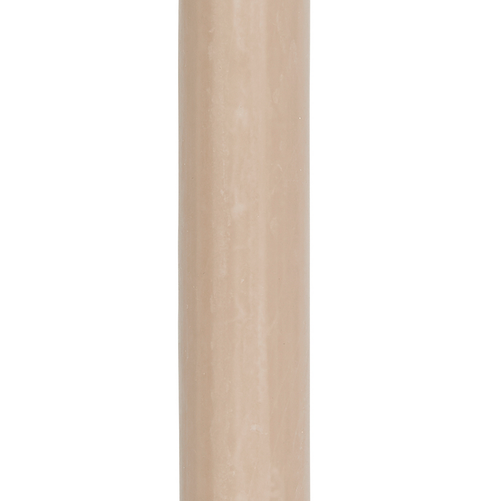 Pink Sand and White Tones Tall Rustic Dinner Candles 29cm - Colour Choice