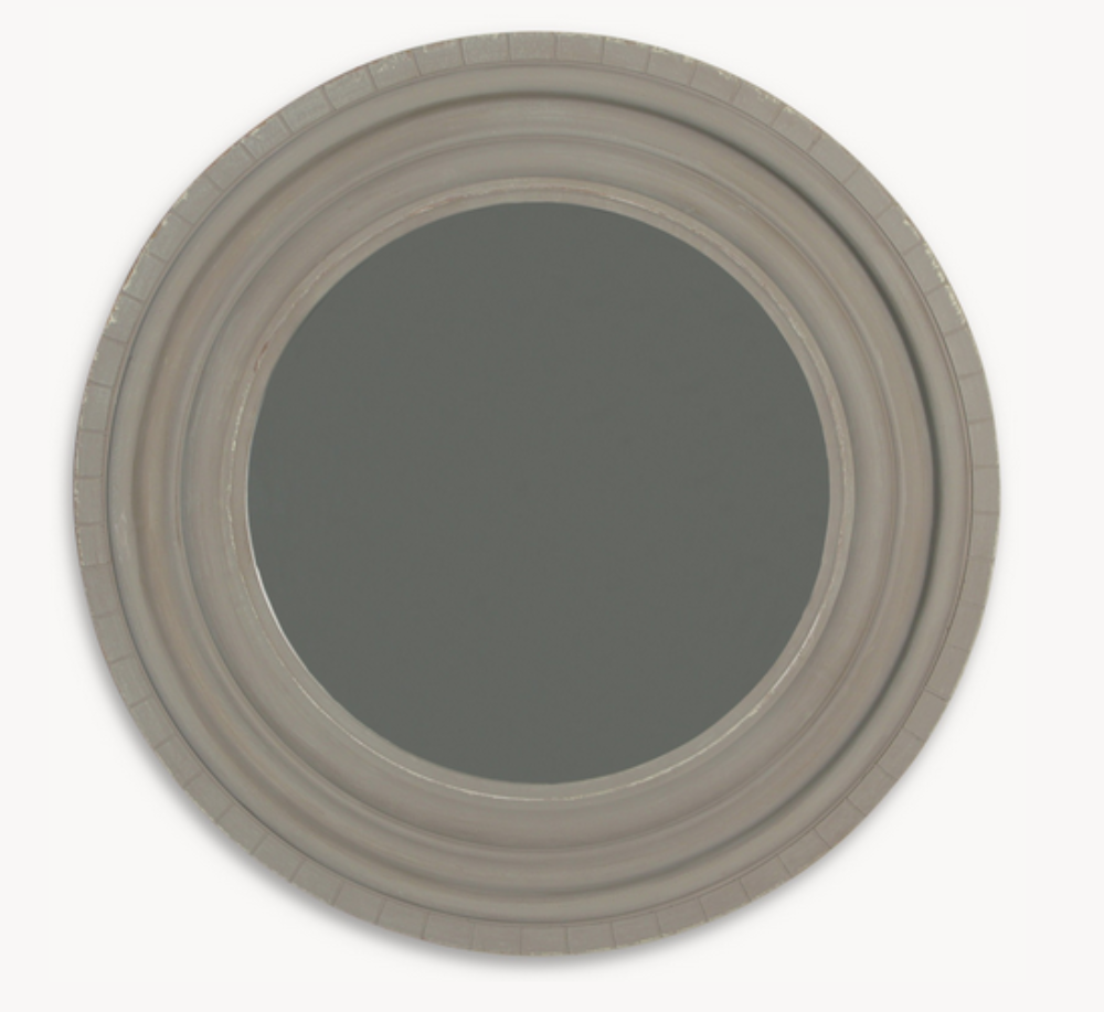 Wilton Grey Round Mirror