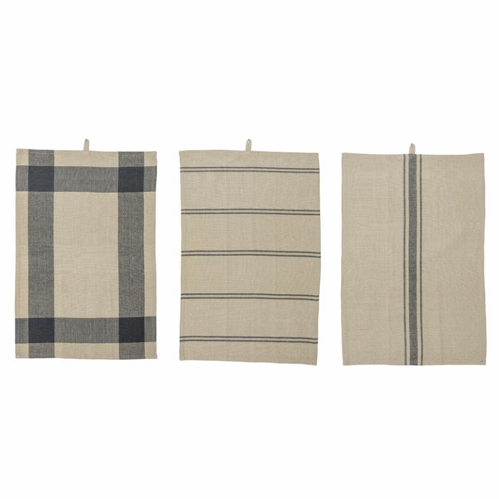 Set of Three Cotton Anilla Kitchen Towels