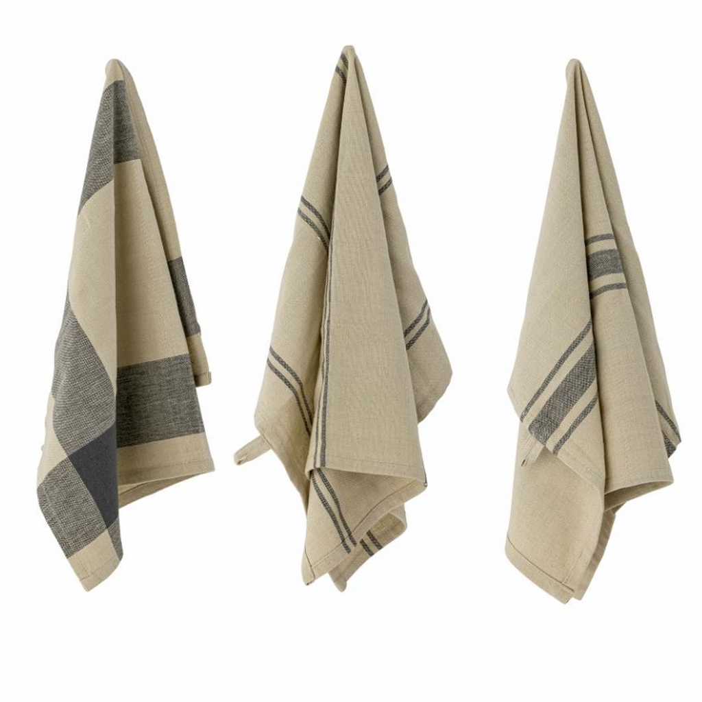 Set of Three Cotton Anilla Kitchen Towels | Annie Mo's