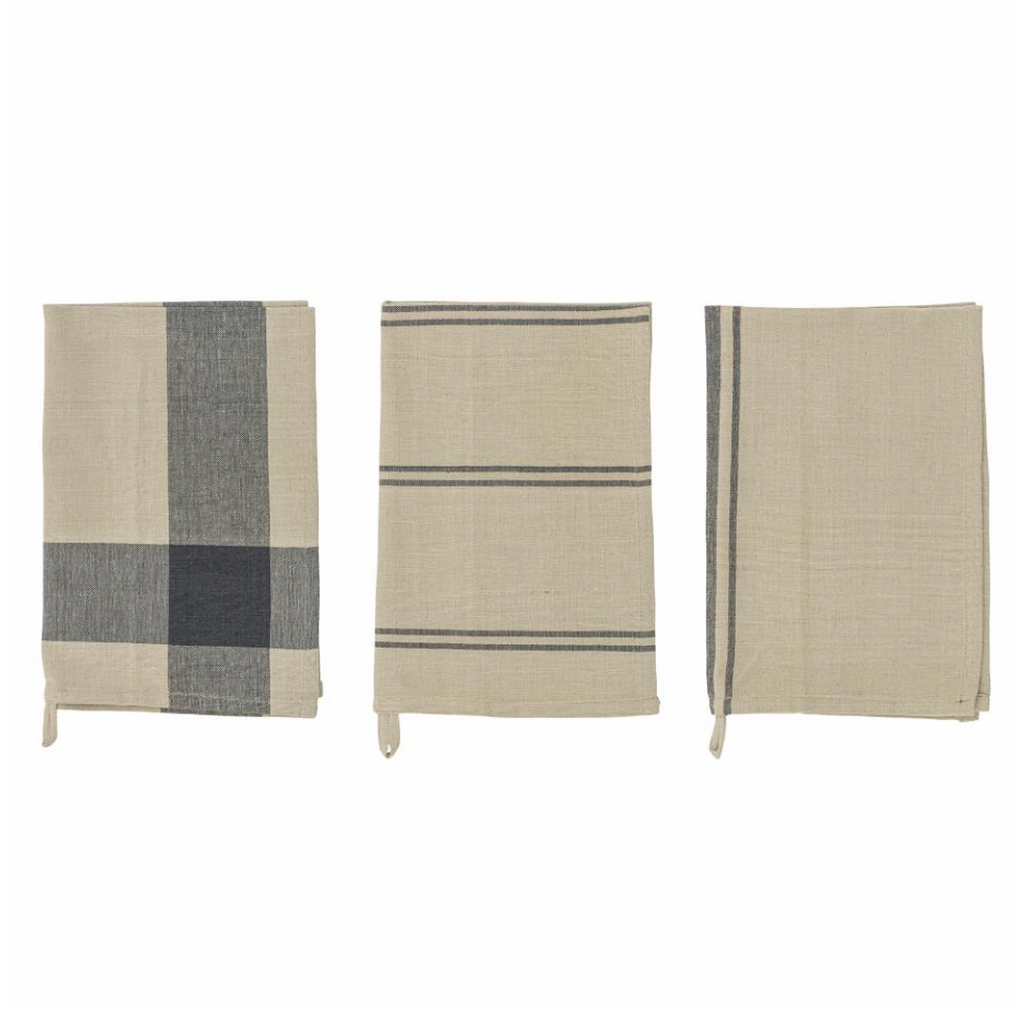 Set of Three Cotton Anilla Kitchen Towels