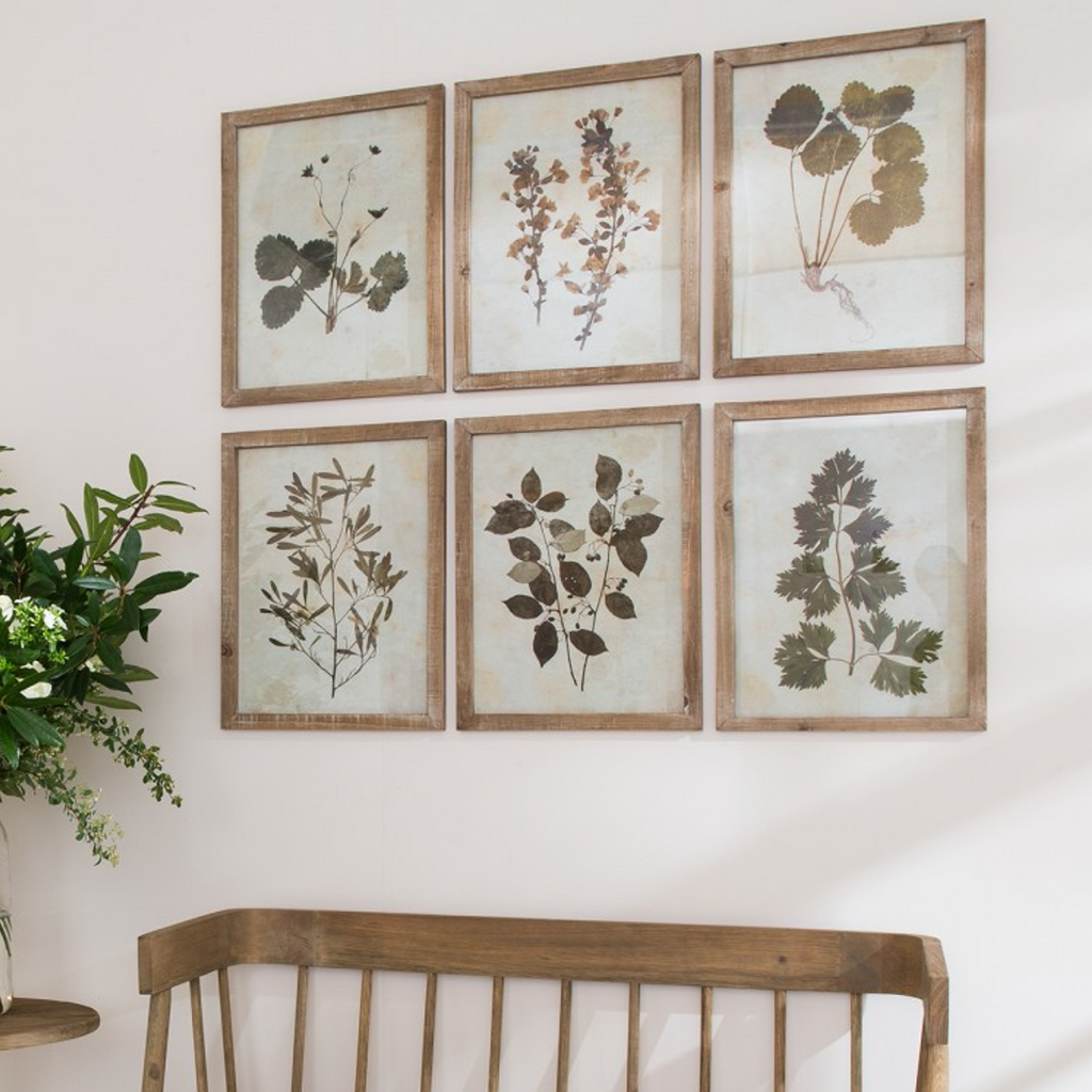 Ormington Set of Two Decorative Leaf Framed Prints 53cm