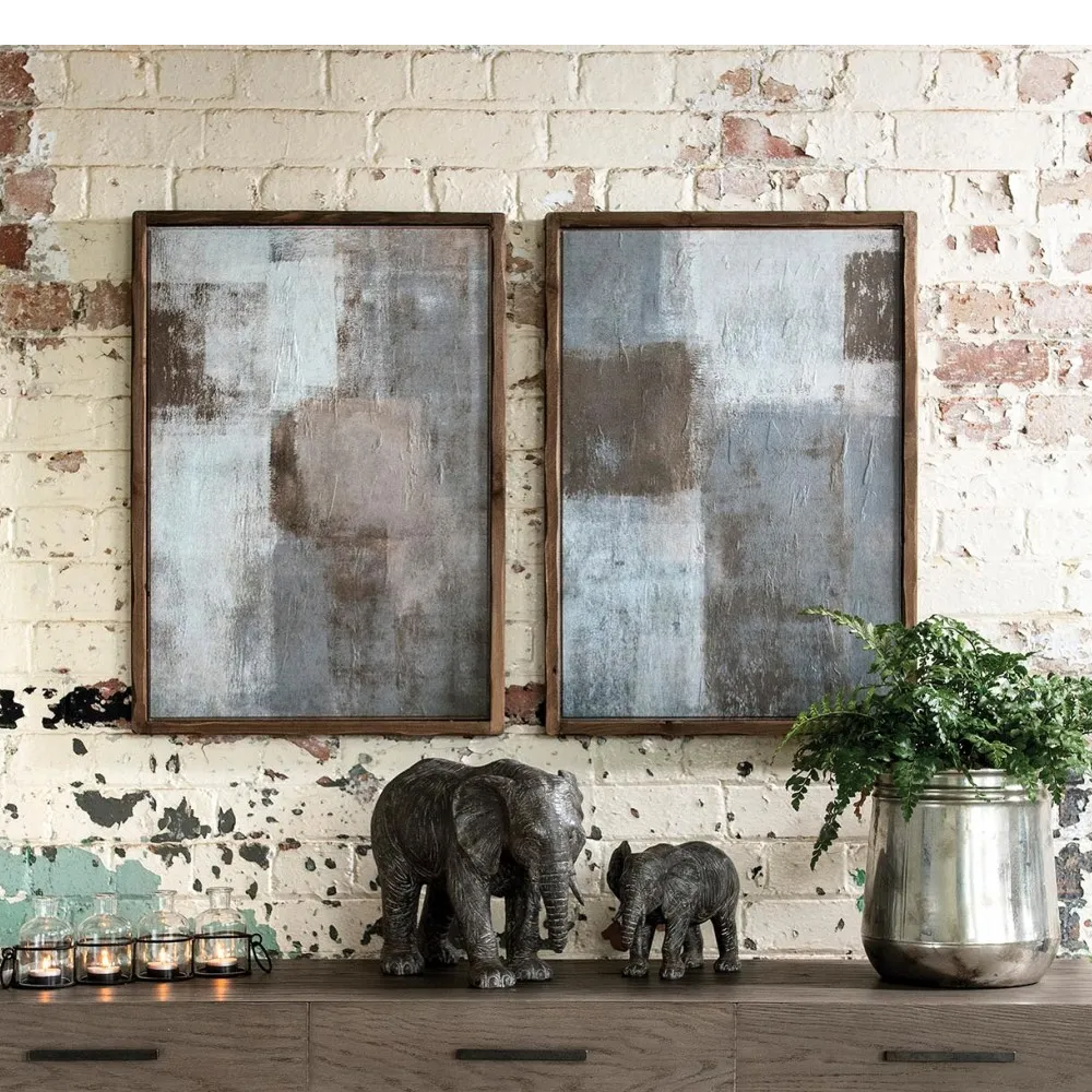 Newport Set of Two Monochrome Framed Prints 70cm