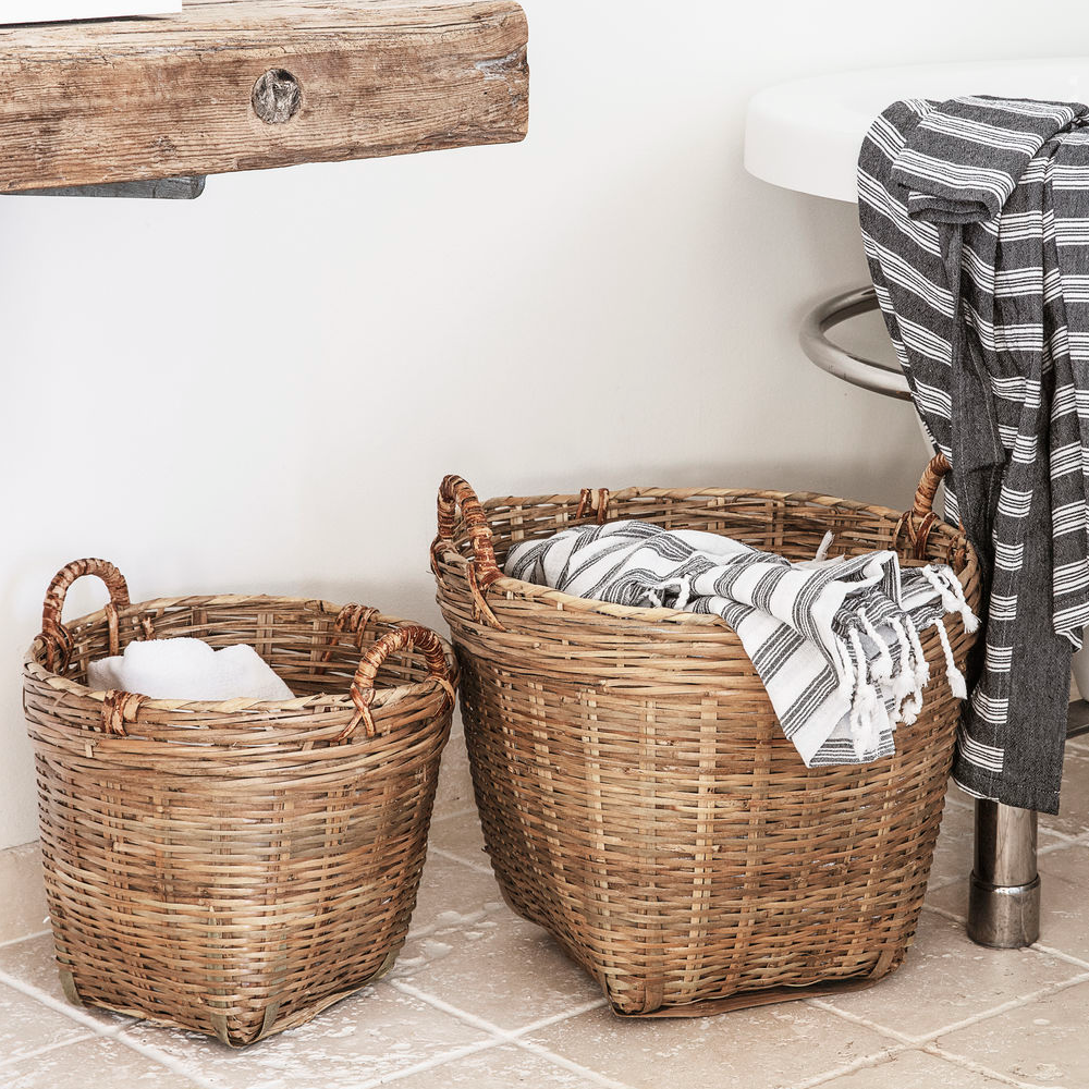 Set of Two Traditional Baskets 42cm | Annie Mo's