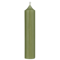 Short Dinner Candles - Moss Green 11cm | Annie Mo's