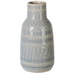 Soft Grey Patterned Glazed Vase 35cm | Annie Mo's