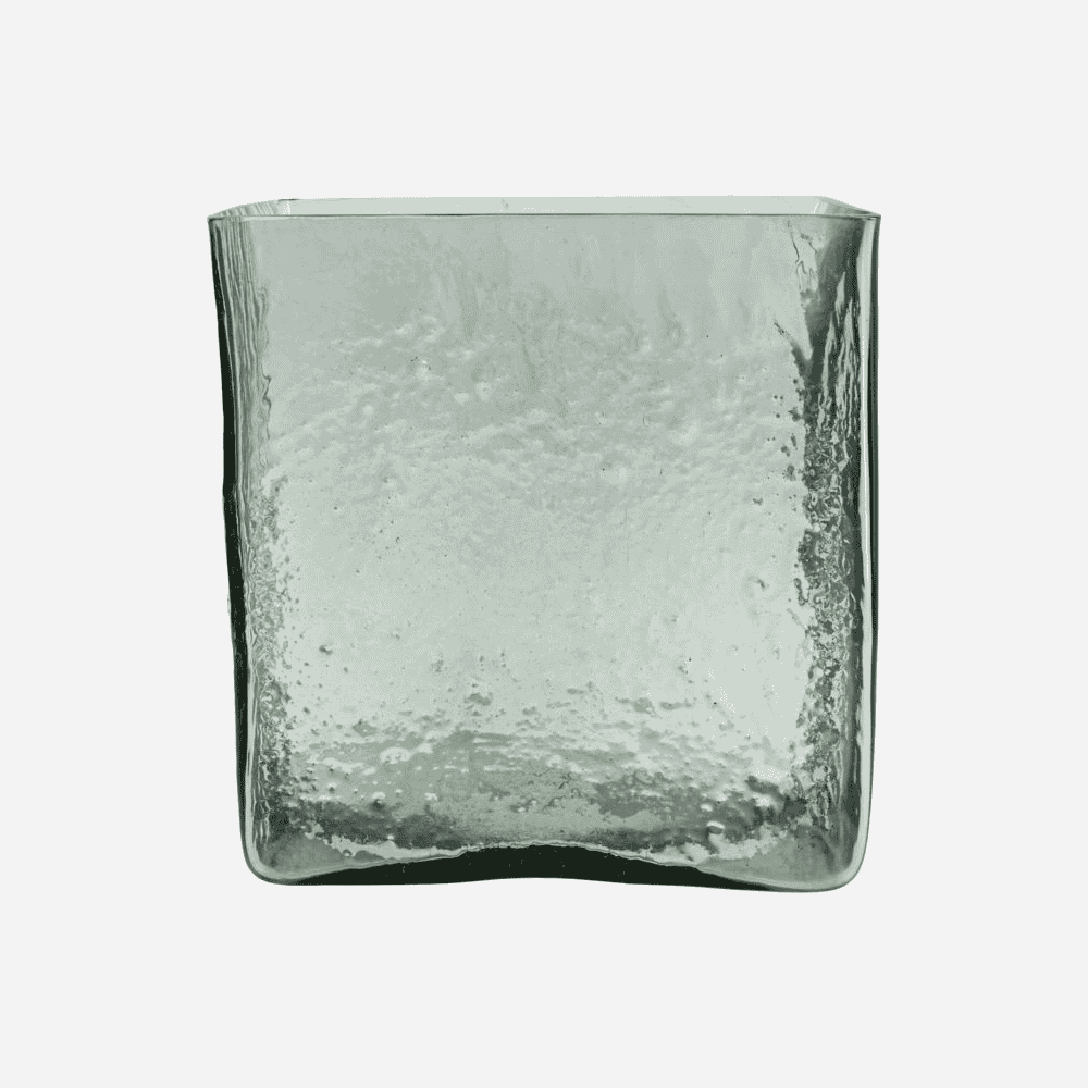 Square Light Blue Vase 18cm | Annie Mo's