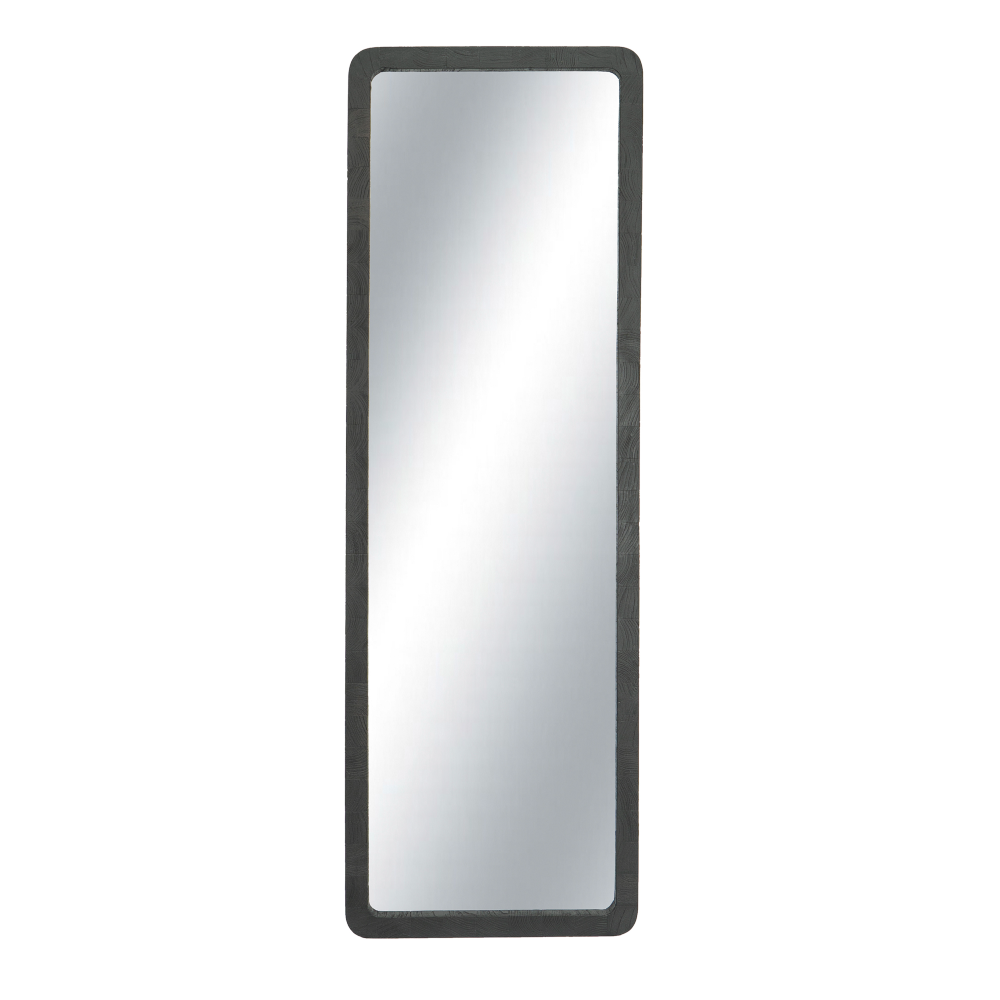 TAMBORA Black Natural Recycled Teak Wood Mirror 45 x 140cm