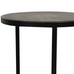 TRELO Textured Antiqued Bronze and Black Metal Nesting Tables 52cm