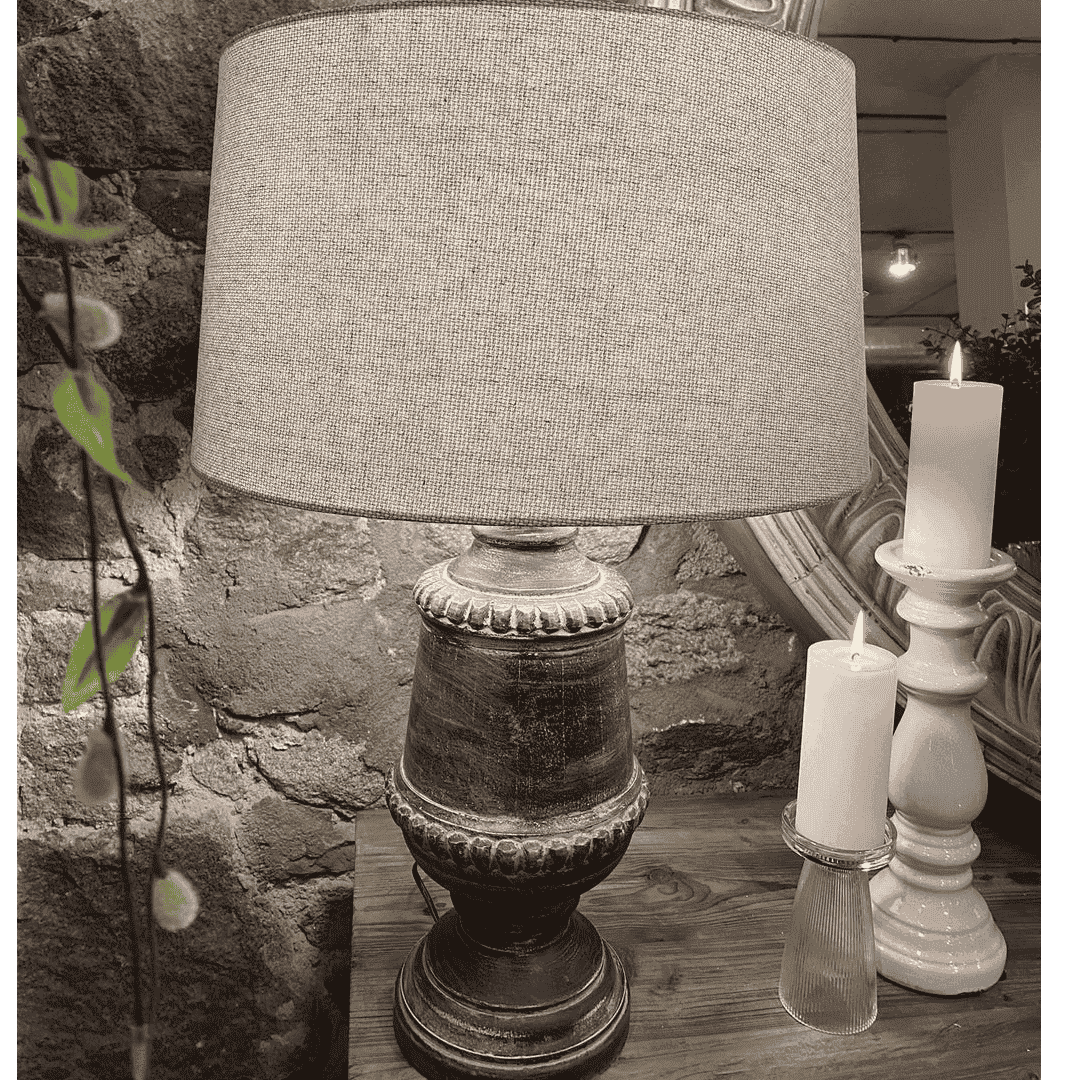Table Lamp Elodie Flint Grey 55cm | Annie Mo's Room Shot