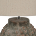Terracotta Table Lamp with Neutral Linen Shade 63cm
