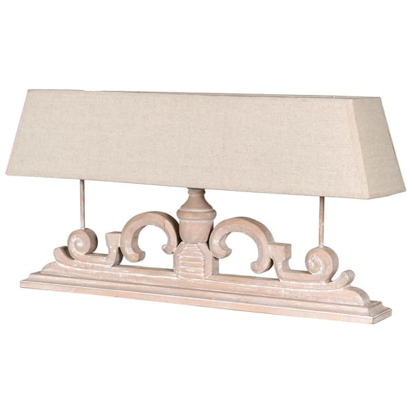 Triple Bulb Table Lamp with Linen Shade 90cm | Annie Mo's G